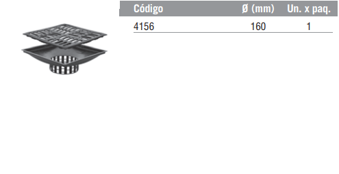 Embudo desagüe 30x30