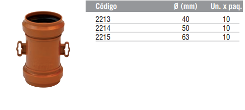 Manguito Reparación H-HC con sujeción
