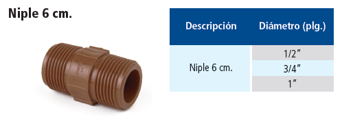 Niple 6 cm