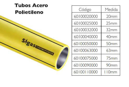 Tubo acero polietileno