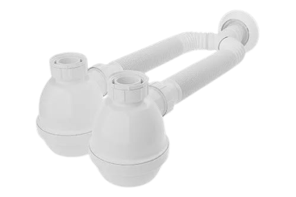 Sifón fuelle doble botella Blukit